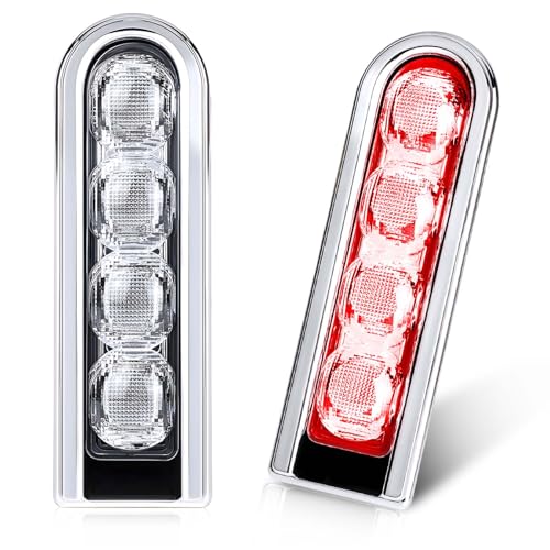 Motorcycle Rear Saddlebag Accent LED Light Insert Filler Support Compatible with Harley Touring Road King Ultra Limited Street Road Electra Glide 2014-2024 (Silver) - color: Silver