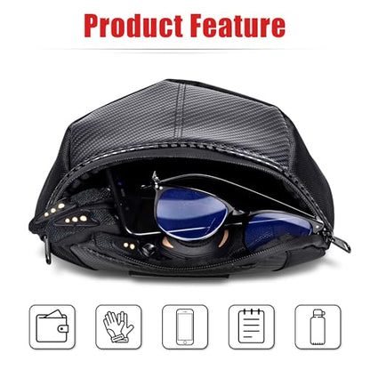 Goldfire Snowmobile Windshield Bags Accessories Ski Doo Dash Bag Dashboard Storage Pouch Wallet Phone Cargo Bags Water-resistant For Ski Doo REV- XP, Part #860201176 (Black)