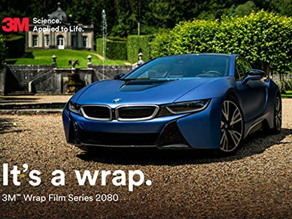 3M 2080 Series M206 Matte Pine Green Metallic Dual Cast Lustrous Vinyl Car Wrapping Film - 1ft x 1ft - 1sq ft - Bubble Free Vehicle Sheet Roll - color: Matte Pine Green Metallic - 2080 M206, size: 1ft x 1ft