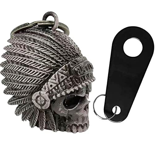 Dream Apparel Motorcycle Bell Guardian Angel Drive Away Gremlin, Biker Bell for Men Women Rider Riding, Good Luck Gift - color: Native