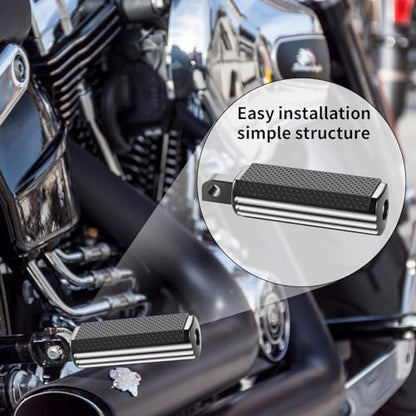 CNC Footpeg Footrest Fit For Harley Street Glide, Road Glide, Road King, Sportster 883, Dyna, (Softail 1986-2017) Foot Pegs - color: B Black