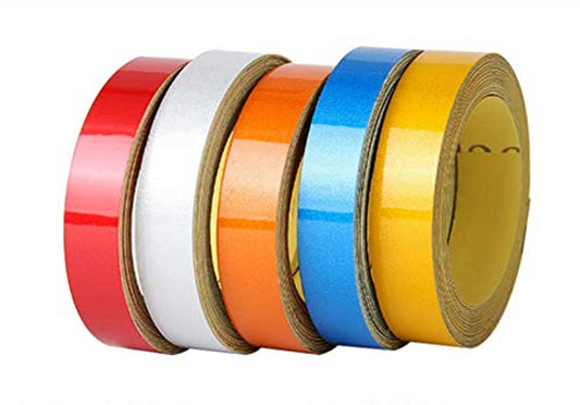 Car Motorcycle Reflective Night Stripes Sticker Self Adhesive Waterproof Strip Car-Styling Night Magic Reflective Tape Automotive Body Motorcycle Decoion Car-Styling Night - color: Red, size: 2CM*5M