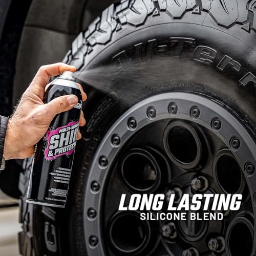 Slick Products Shine & Protectant Spray 17.35 FL OZ. - High Gloss Clear Coating Renew Vinyl, Plastic, Rubber, Trim, Tire, Car, Truck, Motorcycle, Dirt Bike (12-Pack) - size: 17.35 Fl Oz (Pack of 12)