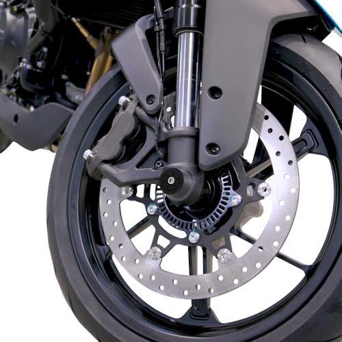 Xitomer Front Axle Sliders Compatible with CFMOTO 450NK 2024-2025, CFMOTO 450SS 2023-2025 Front Fork Wheel Frame Sliders Motorcycle Crash Protector (Front) - style: Front
