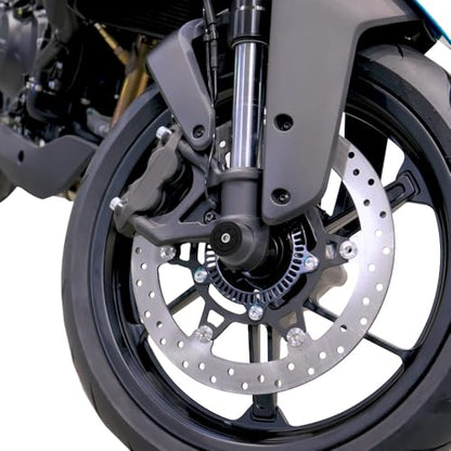 Xitomer Front Axle Sliders Compatible with CFMOTO 450NK 2024-2025, CFMOTO 450SS 2023-2025 Front Fork Wheel Frame Sliders Motorcycle Crash Protector (Front) - style: Front