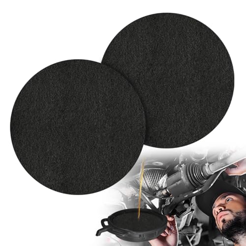 2 PCS Oil Drain Splash Pad, 18" Round Oil Change Mat Heat-Resistant No Splatter Pad, Anti Splash Drip Collector Pan for Car Changing Oil & Transmission Drain Pan, Car Accessories - color: 18 Inch