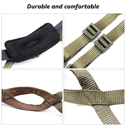 Tactical Helmet Chin Strap Adjustable Dial 4 Points Suspension System with Bolts and Screws for Tactical Fast MICH Bump Helmet Accessory - color: Style 2-Green