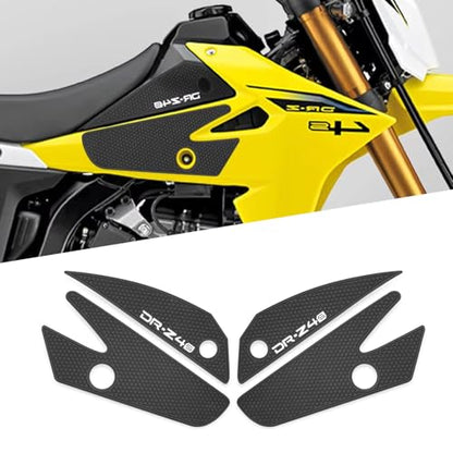for DR-Z4S DR-Z4SM DRZ 4SM 4S 2025 2026 Side Fuel Tank pad Tank Pads Protector Stickers Decal Gas Knee Grip Traction Pad Tankpad