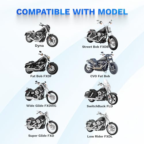 Crash Bar for Harley Dyna 2006-2017, 1 1/4" Highway Footpegs Engine Guard Protector for Low Rider, Wide Glide, Fat Bob, Street Bob, Super Glide, Switchback, CVO Fat Bob (Chrome) - color: Chrome