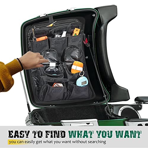 Mofun Tour Pack Lid Organizer Saddlebags Tour Luggage Storage Bag Compatible with Harley Touring FLT FLH 1999-2013