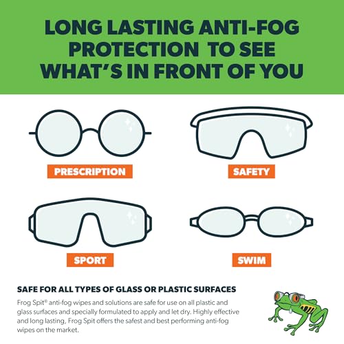 Frog Spit Anti-Fog Concentrate - 2 oz. Bottle of Anti-Fog Solution, 2 Pack - Anti Fog for Glasses, Goggles, Face Masks, Helmet Face Shields - size: 2 Count 2 Ounce