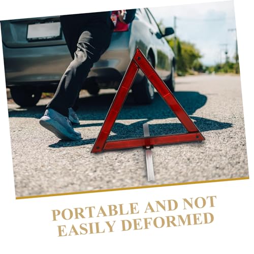 TOYANDONA 3pcs Reflective Warning Triangle Roadside Emergency Triangles for Vehicle Safety Compact Portable Reflectors for Roadside Assistance
