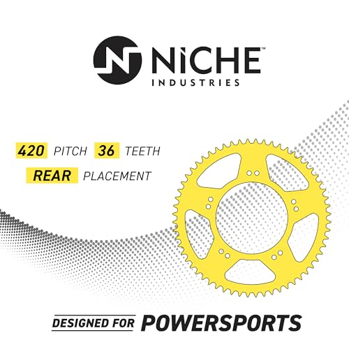 NICHE Drive Sprocket Chain Combo for Honda XR70R Front 15 Rear 36 Tooth 420HZ Standard 86 Links - size: Standard Chain