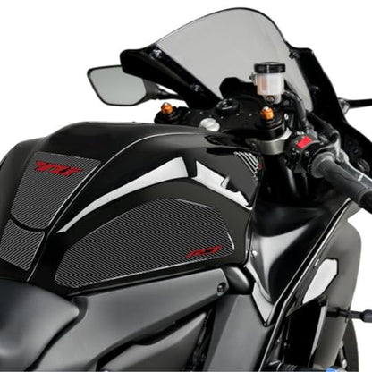 3D Motorcycle Tank Pad Gas Tank Protector Compatible with Yamaha YZF-R7 R7 Anti Slip Tank Pad Stickers Gas Oil Fuel Tank Pad Protectors，red - size: R7 -2