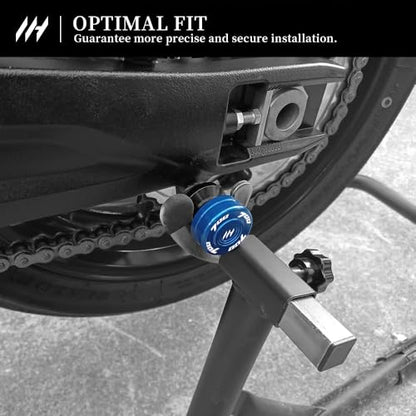 Motorcycle Swingarm Spools Slider -M6 For Tenere 700 (T7) (XTZ700) 2019-2025 CNC Aluminum Paddock Stand Bobbins Protects Rear Swingarm tenere 700 (t7) Accessories (Blue) - color: Blue