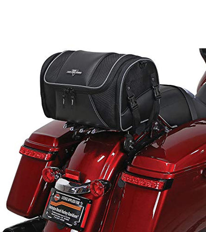 Nelson-Rigg Route 1 Day Trip Backrest/Sissy Bar Rack Bag; Fits Harley Davidson, Indian, Yamaha & Suzuki Motorcycles