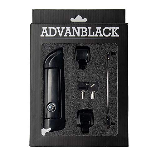 Moto Onfire Tour Trunk Pack Latch, Glossy Black, Hinges & Latch Kit for 2014+ Harley Razor/Chopped/King Luggage Pack Travel Trunk - color: Black $119
