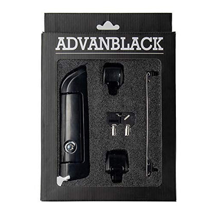 Moto Onfire Tour Trunk Pack Latch, Glossy Black, Hinges & Latch Kit for 2014+ Harley Razor/Chopped/King Luggage Pack Travel Trunk - color: Black $119