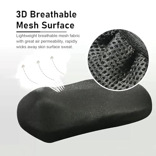 Motorcycle Seat Cover, Spacer Mesh Fabric Ebike Seat Cover, Soft Anti-Slip Cushion Cover, Universal for Dirt Bike,Motorcycle, Scooter (L, Black) - size: L