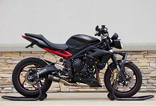 GP Pro Series - Gloss Black Universal Front Head lift and Rear Motorcycle paddock stands lifts For Kawasaki Suzuki Honda Yamaha BMW Ducati Triumph Sport and Sport Touring Bikes by GPI Industries