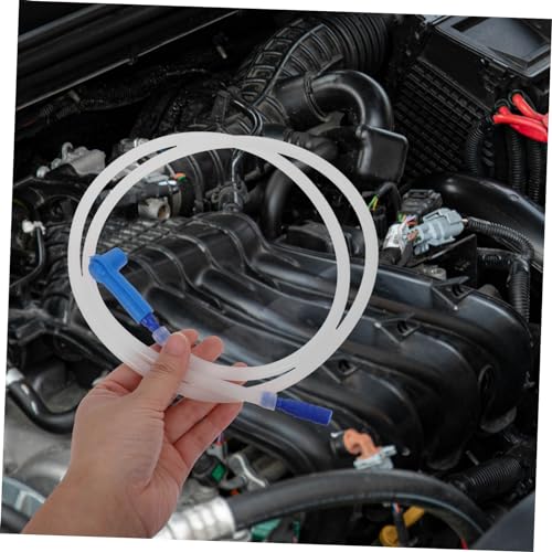 Healifty Car Brake Bleeder Hose 47In Flexible Oil Bleeding Pipe with Secure Connectors for Automotive and Motorcycle Brake System Repair