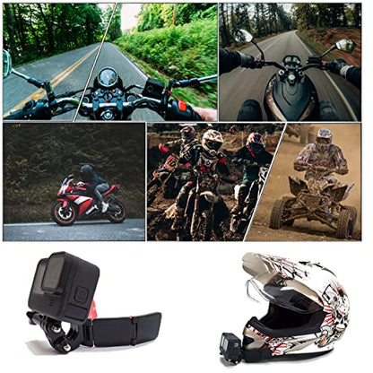 Helmet Chin Mount for GoPro, Adhesive Chin Mount Fit for Full Face Motorcycle Helmet, Immersive POV Recording, Compatible With GoPro Hero 13 12 11 10 9 8 Camera, Helmets Accessories Gear For Man Women