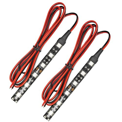 2Pcs Motorcycle LED Turn Signal Light Strips Universal Waterproof Amber Indicator Blinker 6LED Light Bar for Motorcycle Scootor Bike ATV UTV Golf Cart - size: 6LED