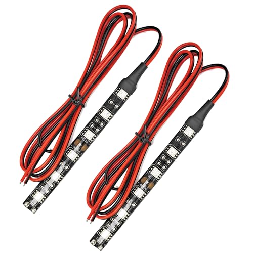 2Pcs Motorcycle LED Turn Signal Light Strips Universal Waterproof Amber Indicator Blinker 6LED Light Bar for Motorcycle Scootor Bike ATV UTV Golf Cart - size: 6LED