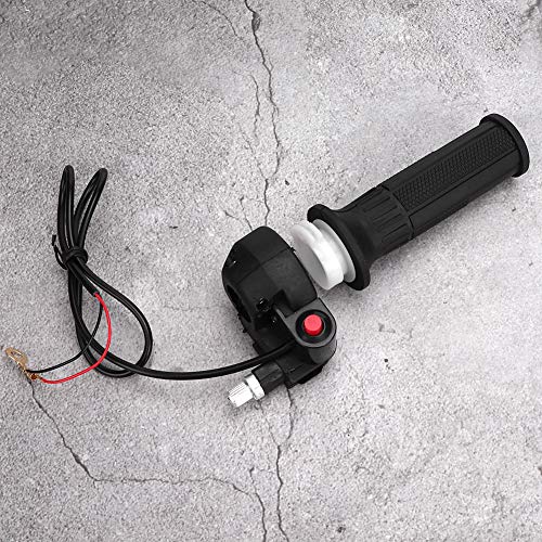 Dirt Bike Throttle,Throttle Accelerator Handle Grip Cable,Throttle Grips with Stop Switch Fit for 47 49 Mini Moto Dirt Bike Handlebar