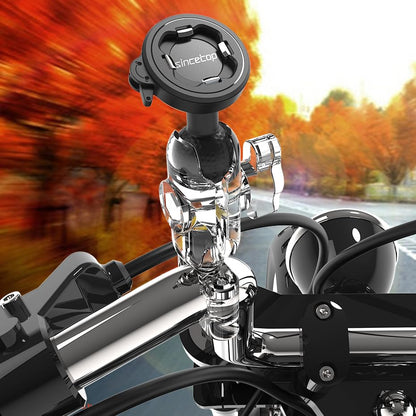 sincetop Universal 1” Ball Motorcycle Phone Mount,Quick Release Motor Bike Smartphone Holder 【Series C - 2nd Gen】 Double Socket Arm not Included - size: 【Gen2】Mount