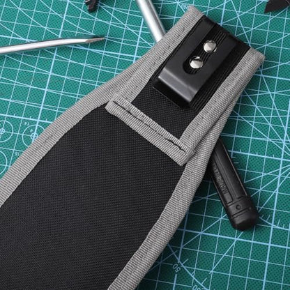 Small Tool Pouches with Belt Clip, Electrician's Tool Work Organizer Holder, Multi Pocket Case Tool-Bag, Tools Organizer Bag, Tools Belt Pouches for Pliers, Screwdrivers