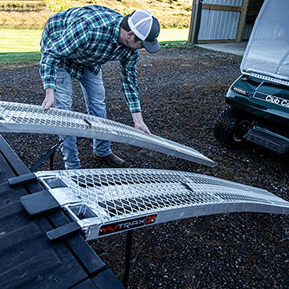 YUTRAX® 83” Extreme Duty Arched Ramps, Aluminum Arch Ramps, 2500 lb. Capacity, Arched Design, Heavy-Duty Capacity, ATV/UTV/Golf Cart/Riding Lawn Mower Loading, Pair - size: 83-Inch, 2500lb. Load Capacity