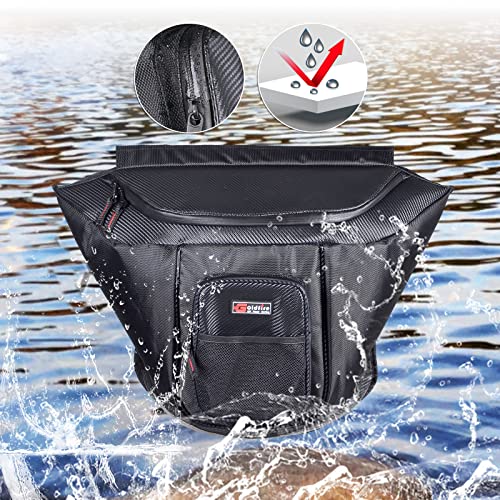 UTV Center Seat Bag Compatible with Polaris General 1000/1000-4 / XP 1000 / XP 4 1000 2016-2025 Large Rear Seat Storage Bag Tool Bag (Black)