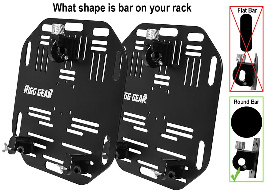 Nelson Rigg Quick Release Saddlebag Plates - ROUND BAR