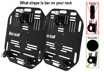 Nelson Rigg Quick Release Saddlebag Plates - ROUND BAR