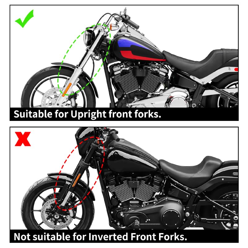 TCMT Quarter Fairing Bracket Mount Fit For Harley Softail 2018-2020 2025 Street Bob FXBB 2018-2020 Low Rider FXLR 2020-2024 Softail Standard FXST - color: Bracket Mount