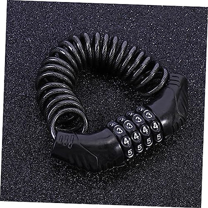 2pcs Portable Anti-Theft Steel Wire Cable Lock Combination Lock for Bikes Helmets and Motorcycles Lightweight and Versatile Security for Outdoor Riding