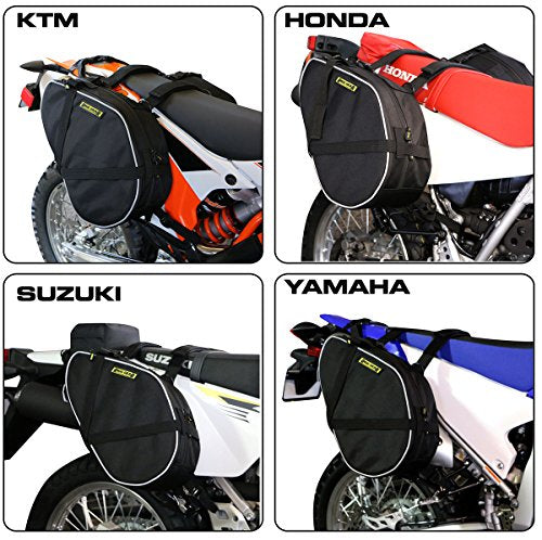 Nelson-Rigg Black Dual Sport Enduro Saddlebags, Fits Most Dual Sport/Enduro KTM Honda Yamaha & Suzuki Models - size: 15 Liters