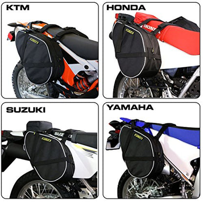 Nelson-Rigg Black Dual Sport Enduro Saddlebags, Fits Most Dual Sport/Enduro KTM Honda Yamaha & Suzuki Models - size: 15 Liters