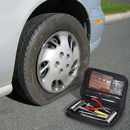 61Pcs Tire Repair Kit, Wheels Quick Seal, Universal Tire Repair Tools for Tire Repair for Car Truck Tractor Trailer Motorcycle - size: 61pcs