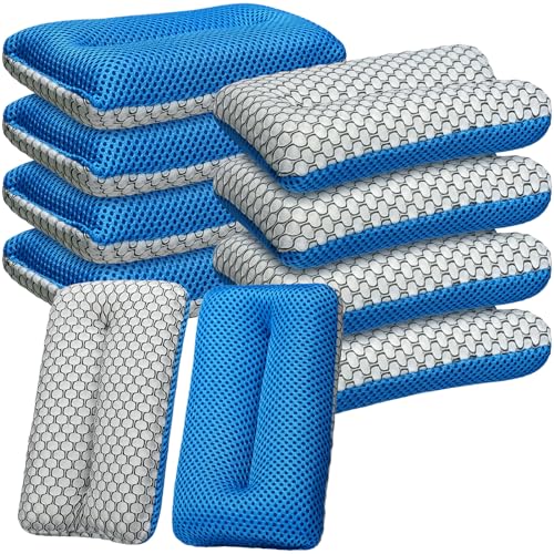 SiliFine Two Sided Bug and Tar Sponge Microfiber Bug Scrubber Car Sponge for Washing Soft Mesh, Scratch Free for Car, Truck, SUV, RV, Boat, and Motorcycle(10 Pcs)