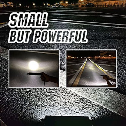 6 Inch Slim LED Light Bar Pods Small Spot Flood Offroad Driving Fog Work Single Row LED Light Bars for Trucks ATV UTV Boats, 2pcs