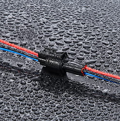 3 Pin Waterproof Connectors,16AWG Waterproof Electrical Car Auto Wire Connector,Male Female Quick Disconnect Wire Connectors for Car Truck Motorcycle Marine Boat(5Pack) - size: 3pin way