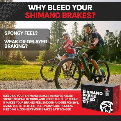 BleedZone Shimano Brake Bleed Kit with Mineral Oil - Hydraulic Brake Bleed Kit for Shimano Disc Brakes, Bike Brake Bleeder Kit, MTB Brake Bleed Kit, and Mineral Oil Brake Maintenance - size: Road: 2x 100ml BleedZone
