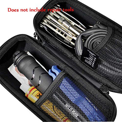 Bike Tool Bag Bicycle Storage Bag PU Leather Bicycle Repair Tool Pouch MTB Road Bike Bag for Water Bottle Cage