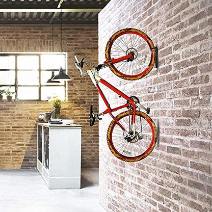 Dirza Bike Rack Garage Wall Mount Bike Hanger Bike Hooks Bike Storage Bicycle Vertical System for Garage Indoor Shed - Easily Hang/Detach - Holds up to 65 lb with Screws Black - style: Style 2 Bikes