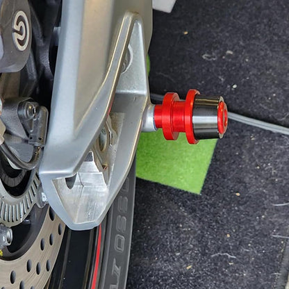 Compatible with 2025 R7 YZF R7 2026 R9 YZF R9 YZF R1 R1M R3 R6 S R25 R15 R125 Motorcycle CNC M6 Swingarm Spool Sliders Stand Screws Slider (Red) - color: Red