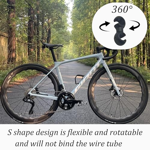 Black Bike Cable Clips - color: Colorful