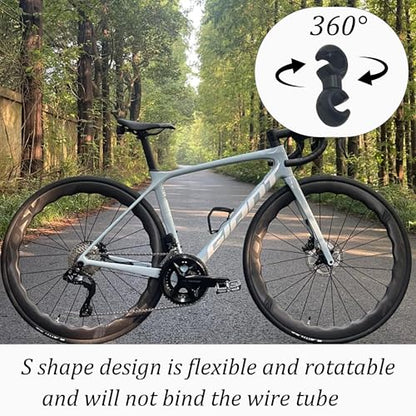 Black Bike Cable Clips - color: Colorful
