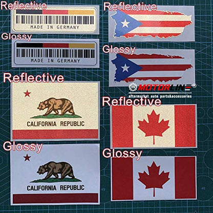 (2) 4'' Reflective Peace Hand Gesture Sign American Flag Decal Sticker Car Vinyl sda1